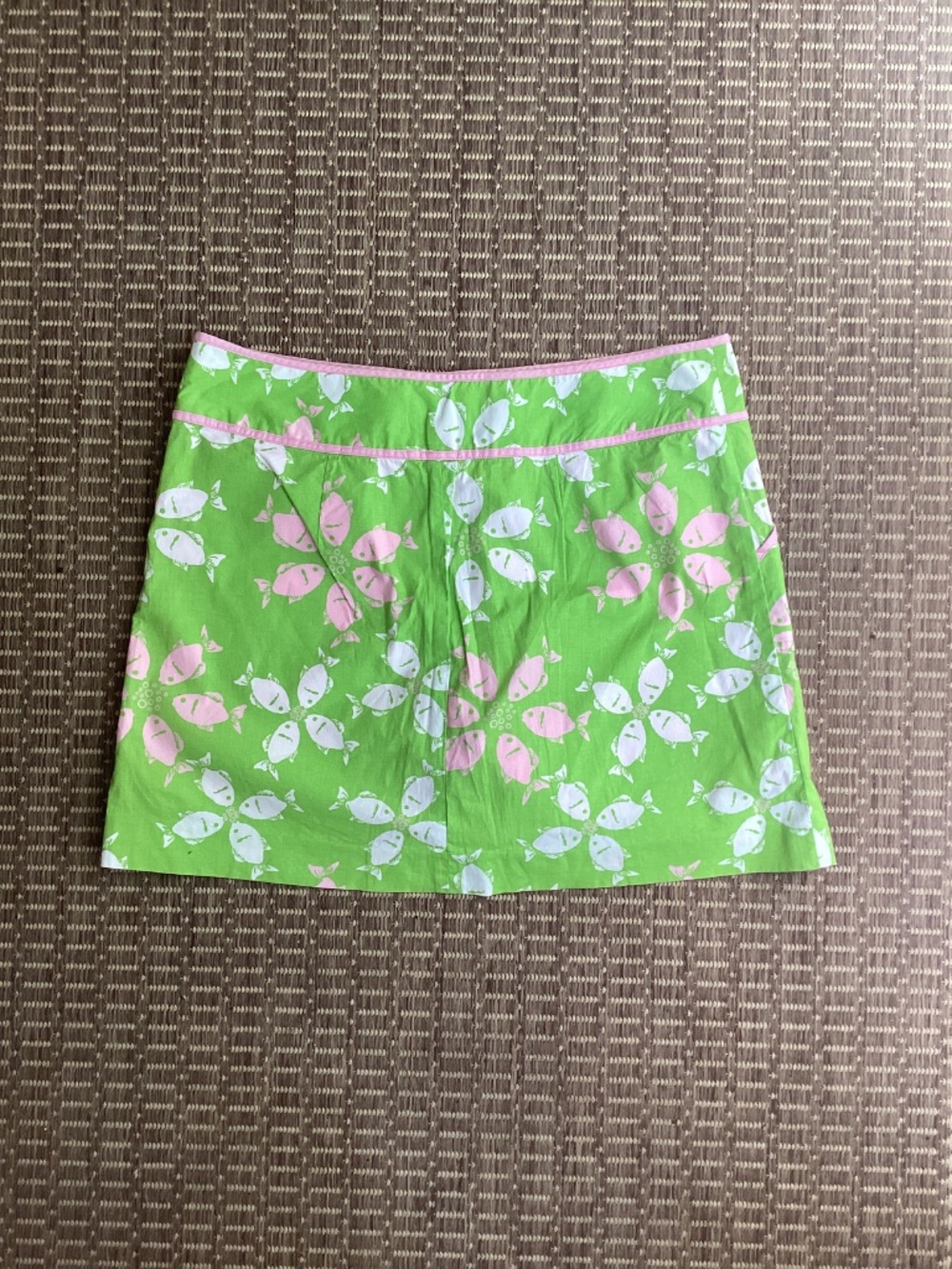 Lilly Pulitzer Hadley Mini Skirt/skort Riding the Waves Fish print - Picture 2 of 4